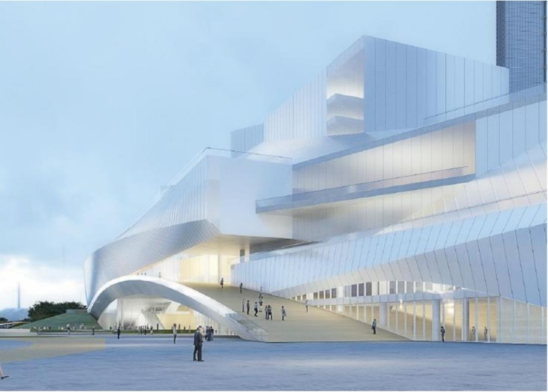 廣東美術館、廣東非物質(zhì)文化遺產(chǎn)展示中心、廣東文學館“三館合一”（